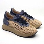 Softwaves sneaker beige raffia 8.95.18